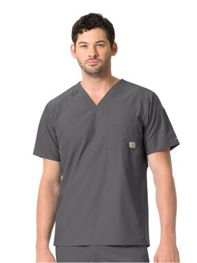Carhartt Force Liberty Men's Twill Chest Pocket Scrub Top - Size L